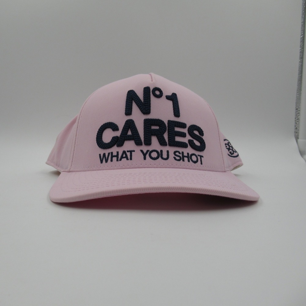 G/FORE No 1 Cares What You Shot Golf Hat Blush‎ Pink Snapback GMH000016 OSFA